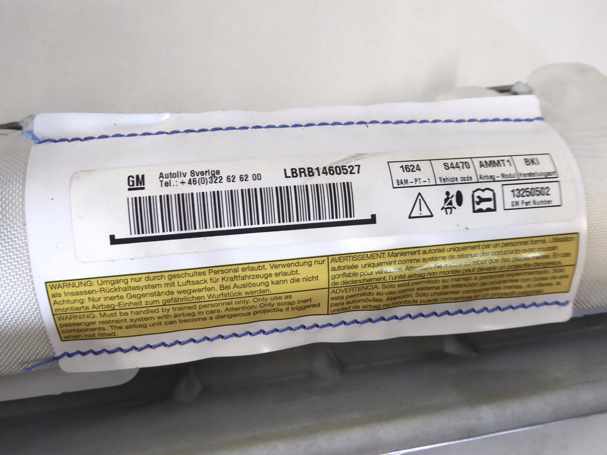 Dachvorhang Airbag AIRBAG links OPEL MERIVA B II