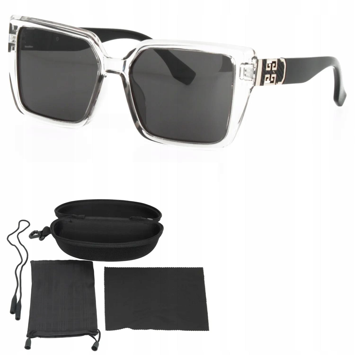 Polar Fashion PR9155C7 Transparentní polarizační sluneční brýle