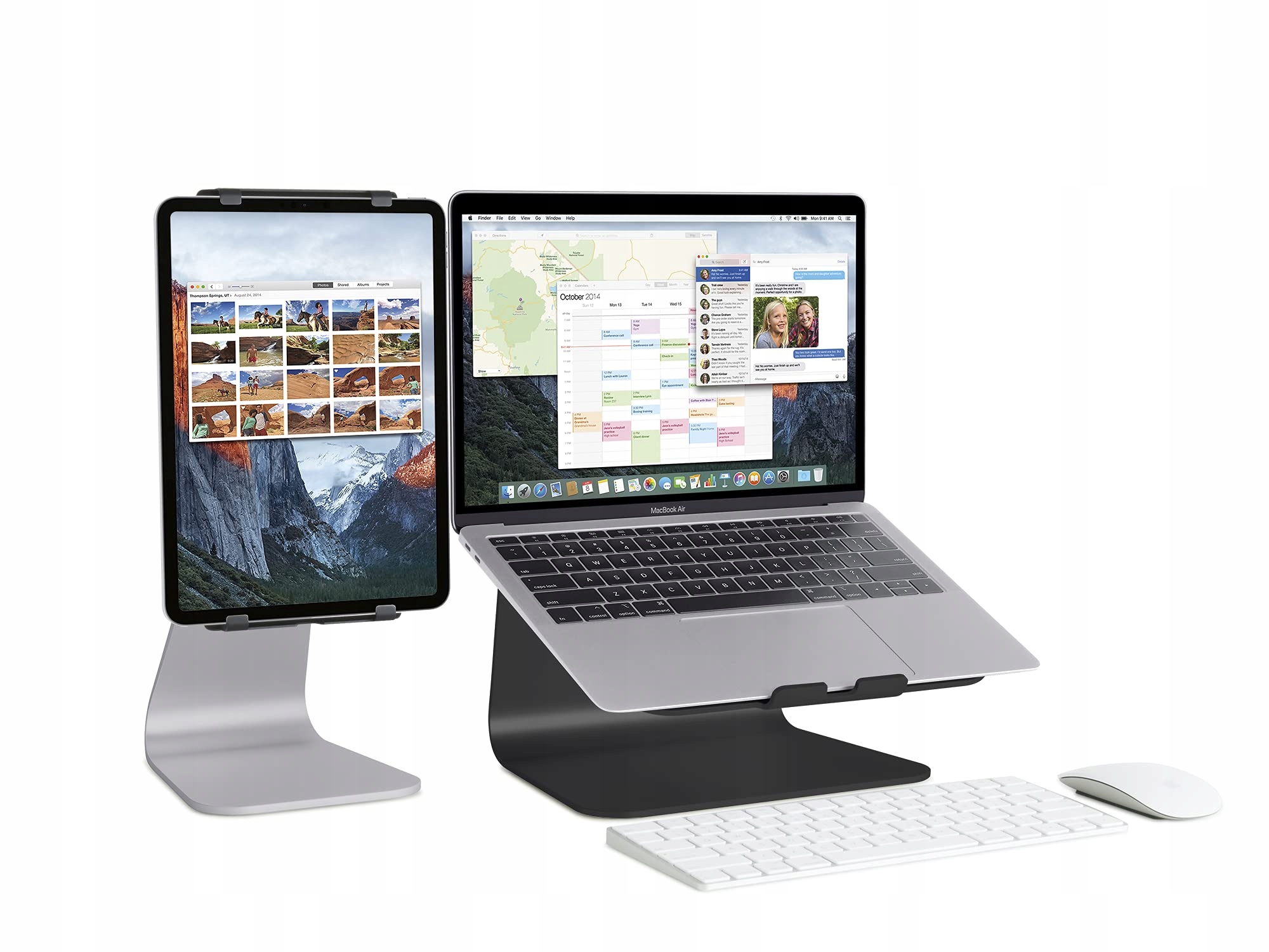 RAIN DESIGN Podstawka Laptopa MacBook Czarna Ergonomiczna Regulowana — miniatura 4