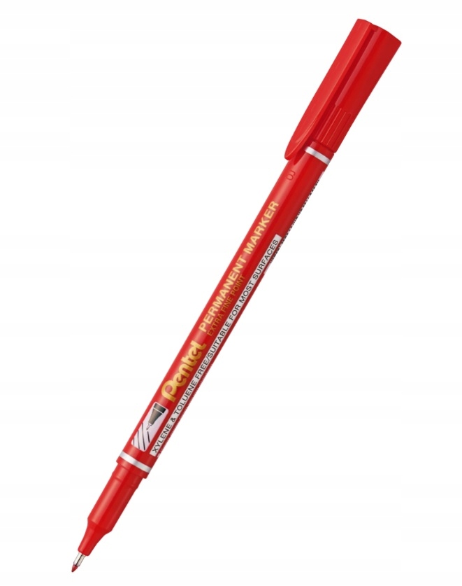 

Marker wodoodporny Pentel NF450 cienki czerwony