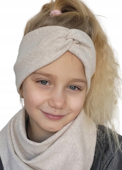Opaska Przeplatana Prążek Na Głowę, Kolory 53-60cm