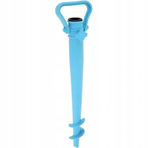 CRIVIT WKRĘCANY STOJAK NA PARASOL PODSTAWA DO PARASOLA NIEBIESKA 3,5x38 cm