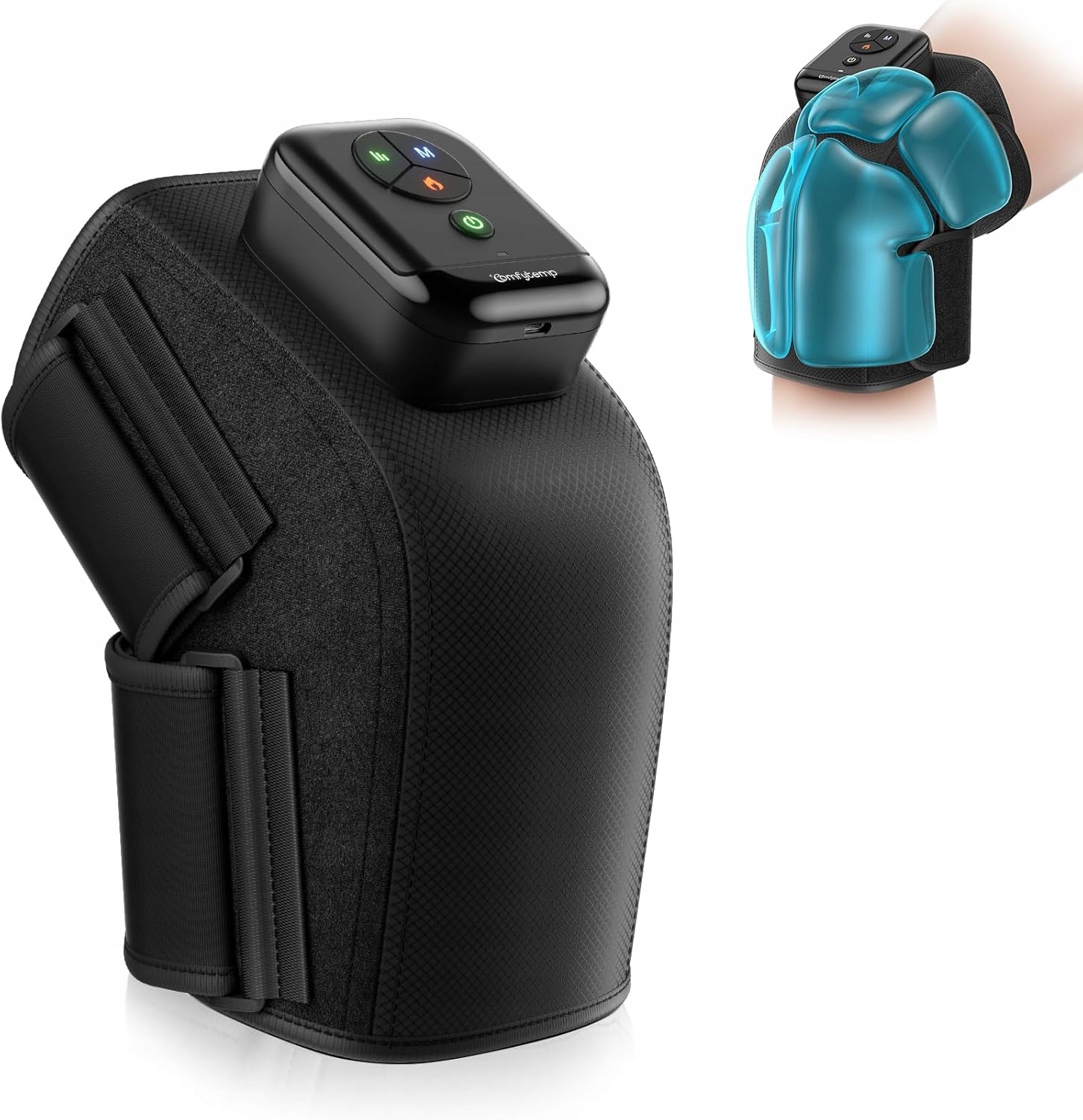 Masażer do Kolan Bezprzewodowy Kompresja 3D Podgrzewanie Bateria2500mAh