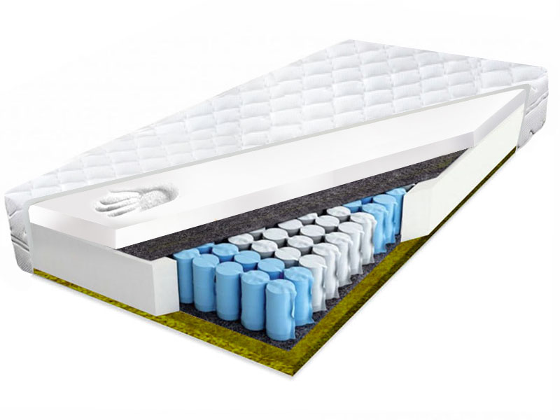 Taštičkový matrac 90x180 morská tráva visco 23 cm, zdravotný, na štítnej žľaze H2
