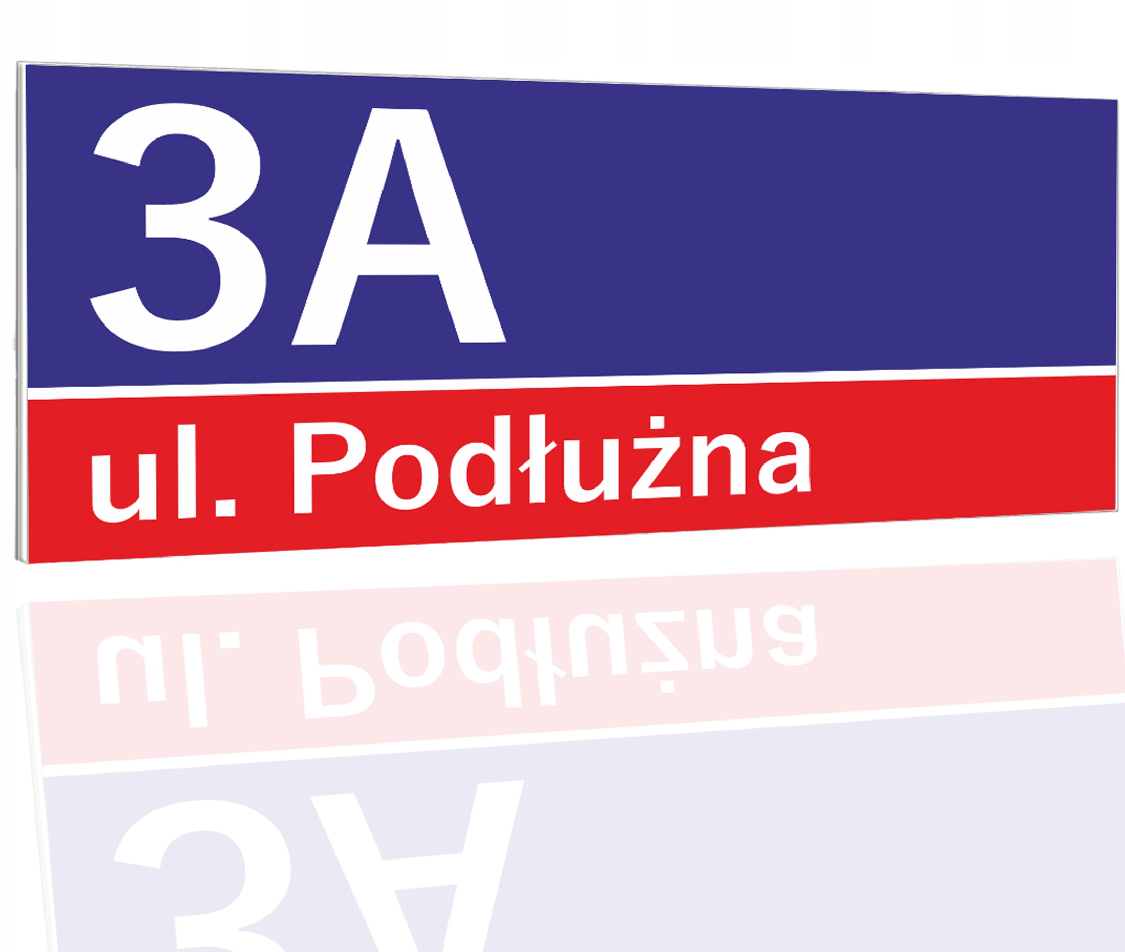 

Tabliczka Adresowa 45x20 cm ulica adres Numer domu