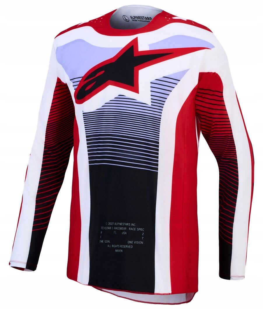 Mikina Na Crossa Quada Alpinestars Techstar Maven R/w/b (s) 3760427-3219-S