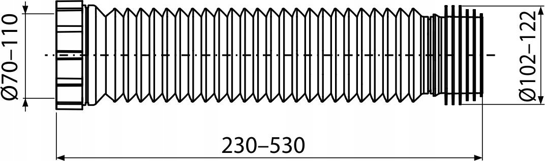 Przyłącze elastyczne WC Marka Alcaplast