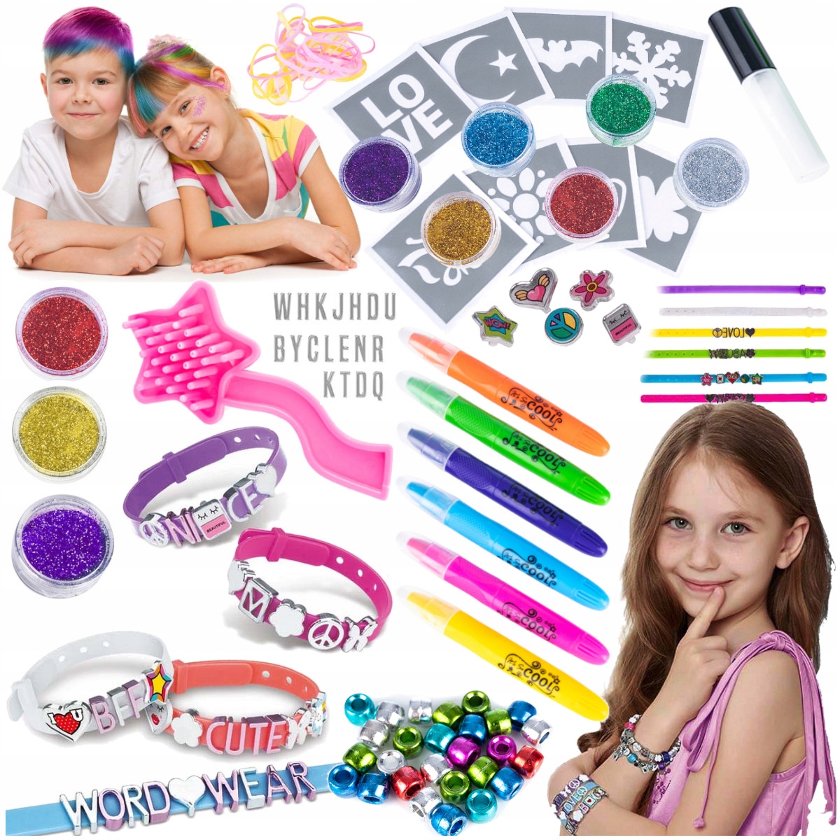 

Zestaw Do robienia Bransoletek Tatuaży farby włosy