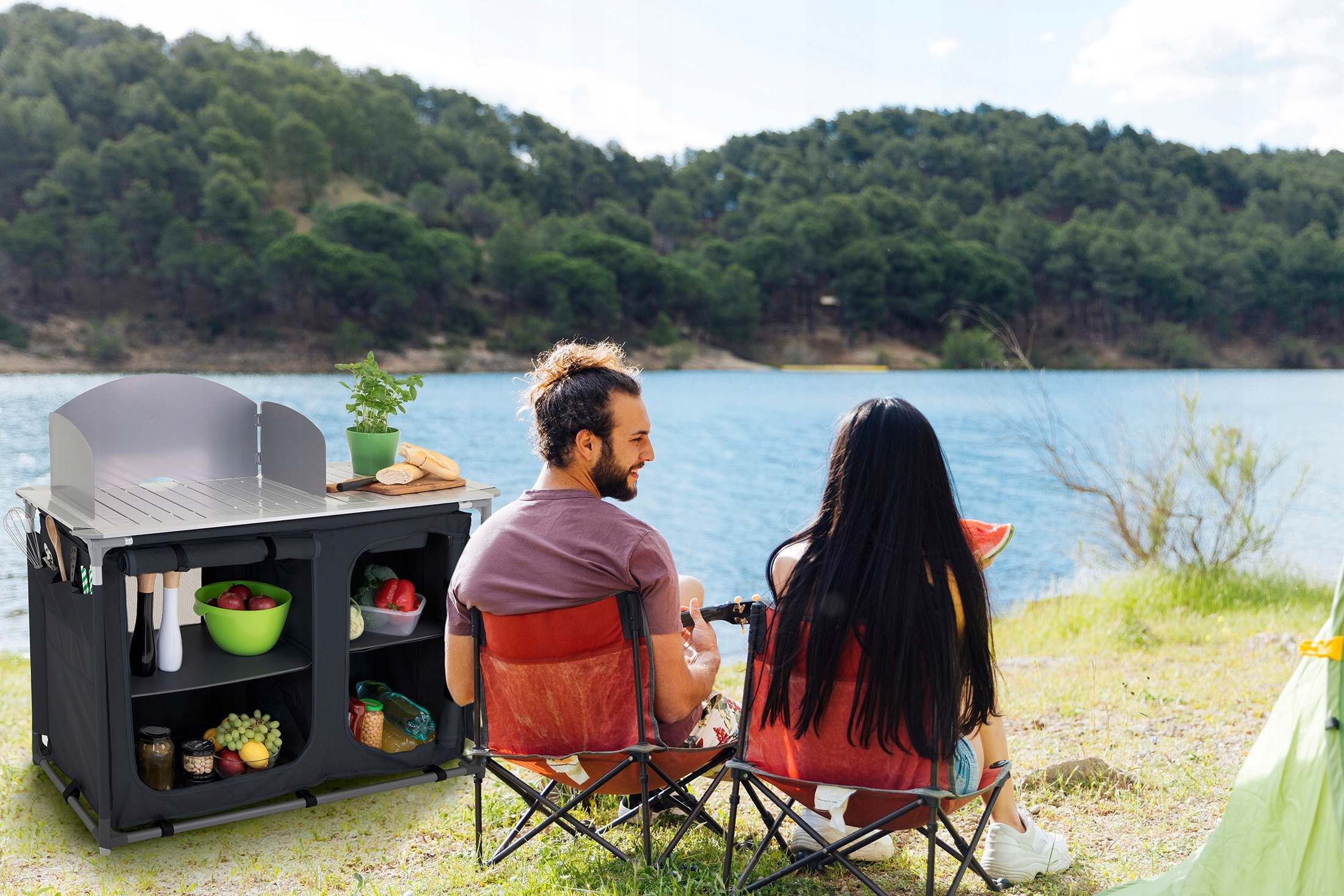 KUCHNIA TURYSTYCZNA SZAFKA stół składany ogrodowy torba KEMPINGOWY stolik, Producent inny