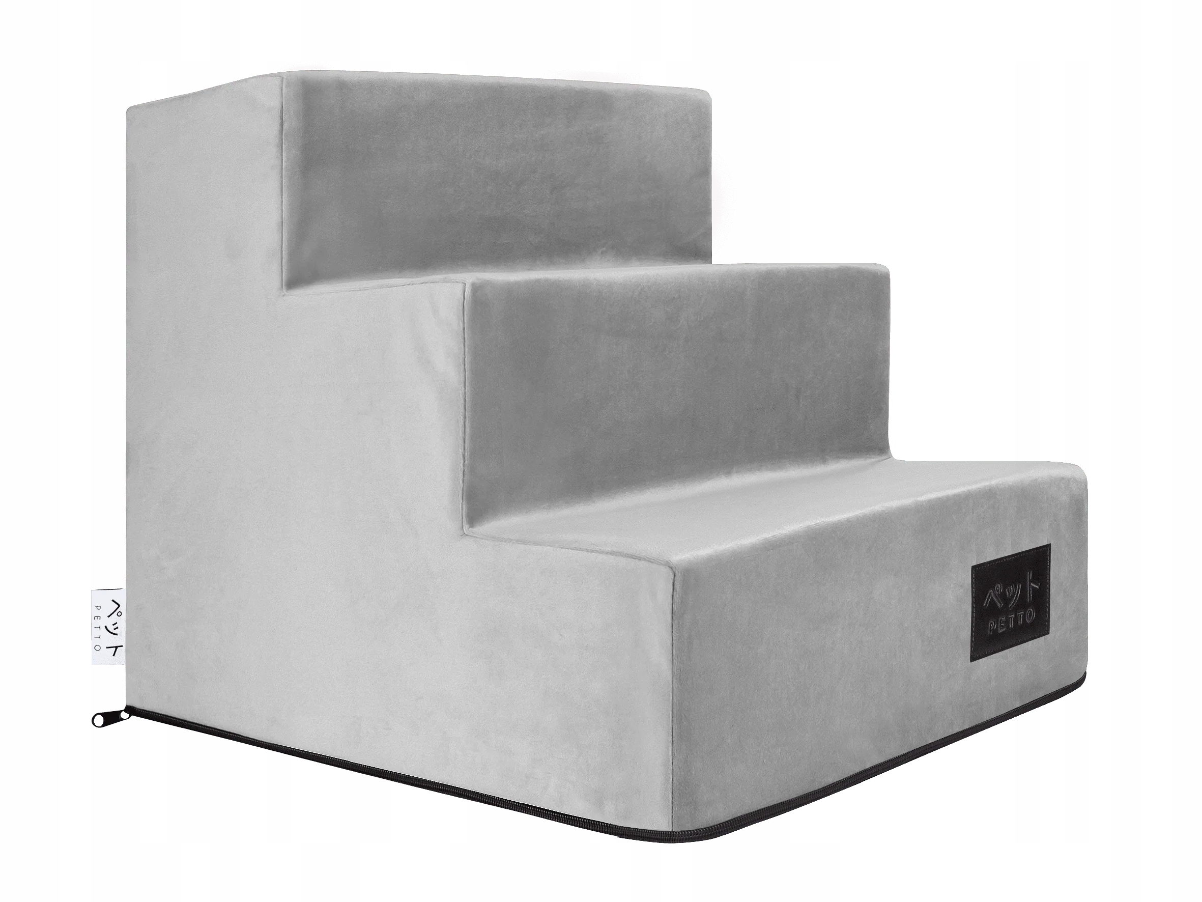 Levně Petto Takai 3 Velvet Schodky pro psa šedé