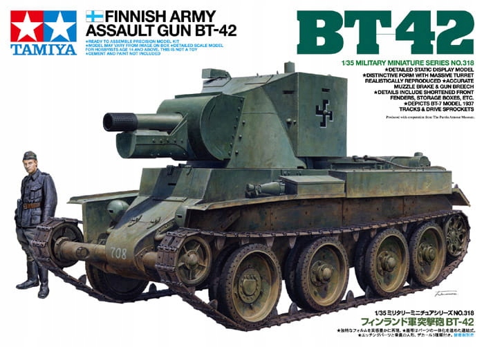 Finská armádní útočná zbraň BT-42 1:35 Tamiya 35318