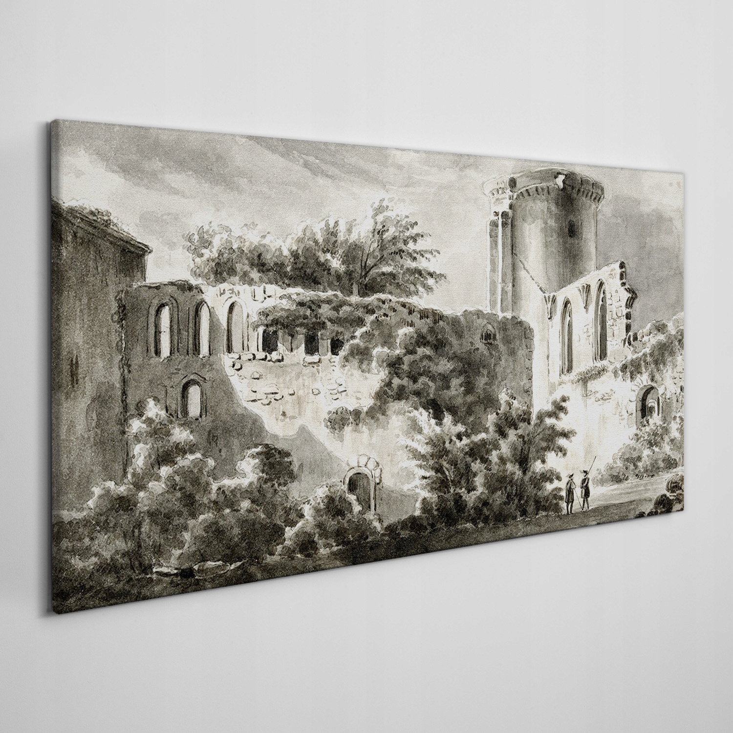 

Obraz na płótnie Drzewa zamek żołnierze 120x60 cm