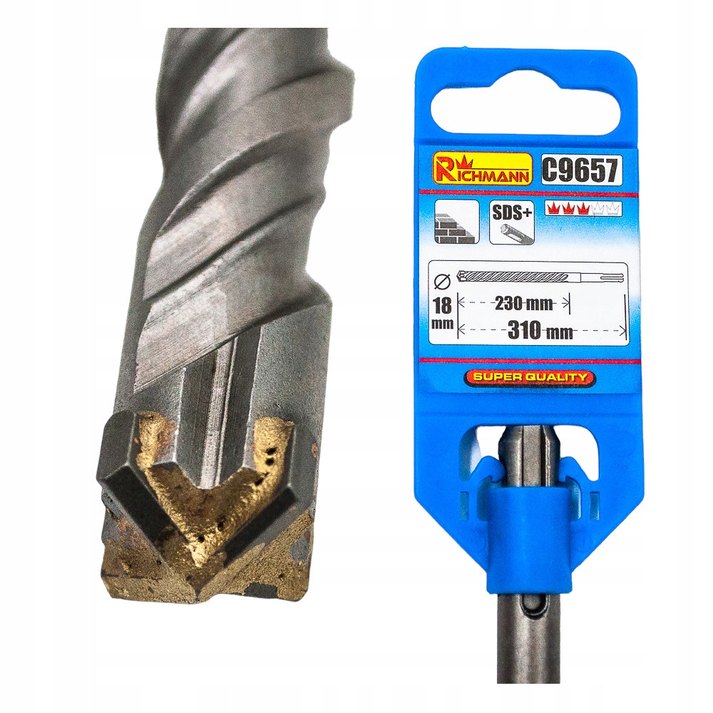 

Wiertło Do Muru Betonu fi 18x310 mm Sds-plus Widia