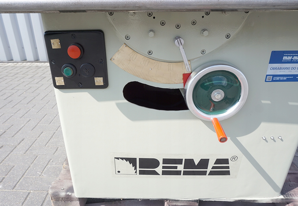 PIŁA PILARKA TARCZOWA TARCZÓWKA STOŁOWA REMA 4kW Waga produktu z opakowaniem jednostkowym 483 kg