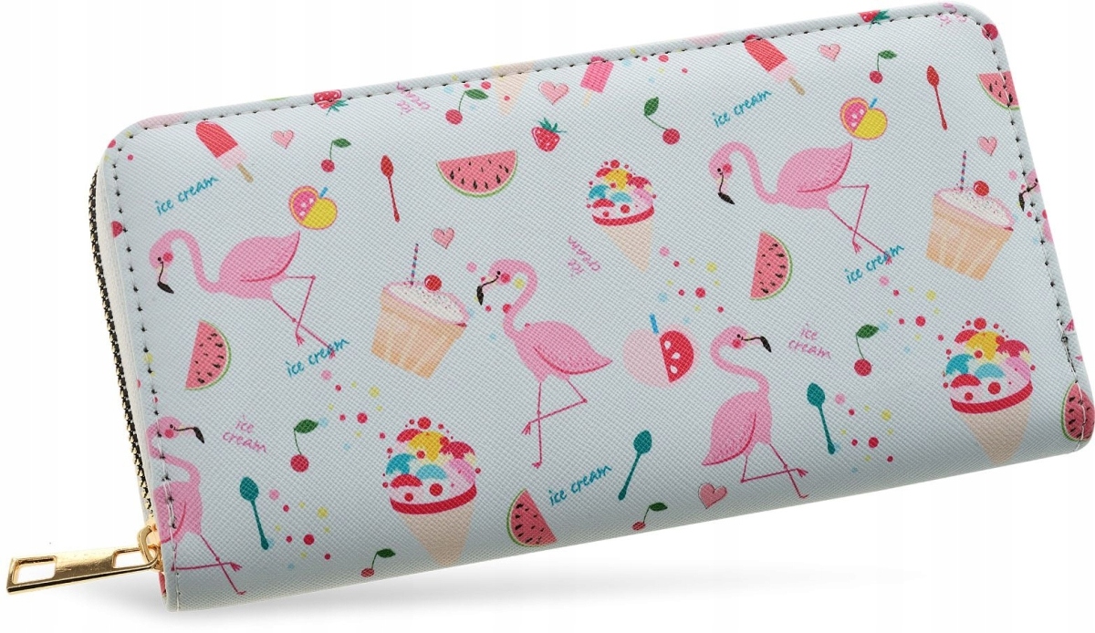 

Portfel Damski Portmonetka Kopertówka Lody Flaming