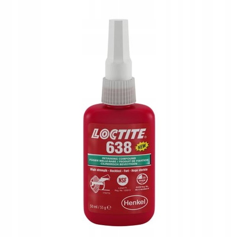 

Loctite 638 50ml (mocowanie części współosiowych)
