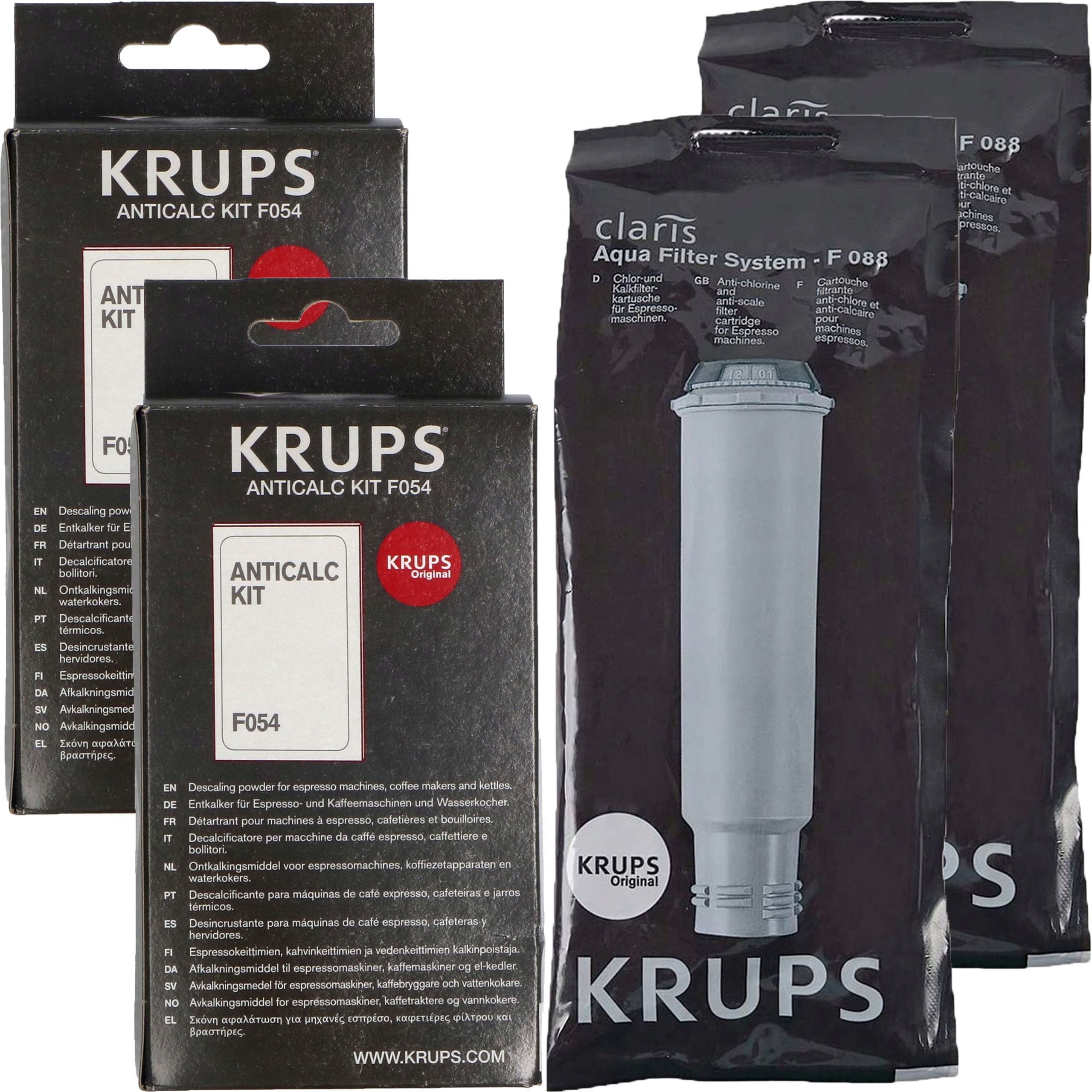 2x Filtr do kávovaru Krups Nivona Siemens Bosch Odvápňovač AntiCalc 4x40 g