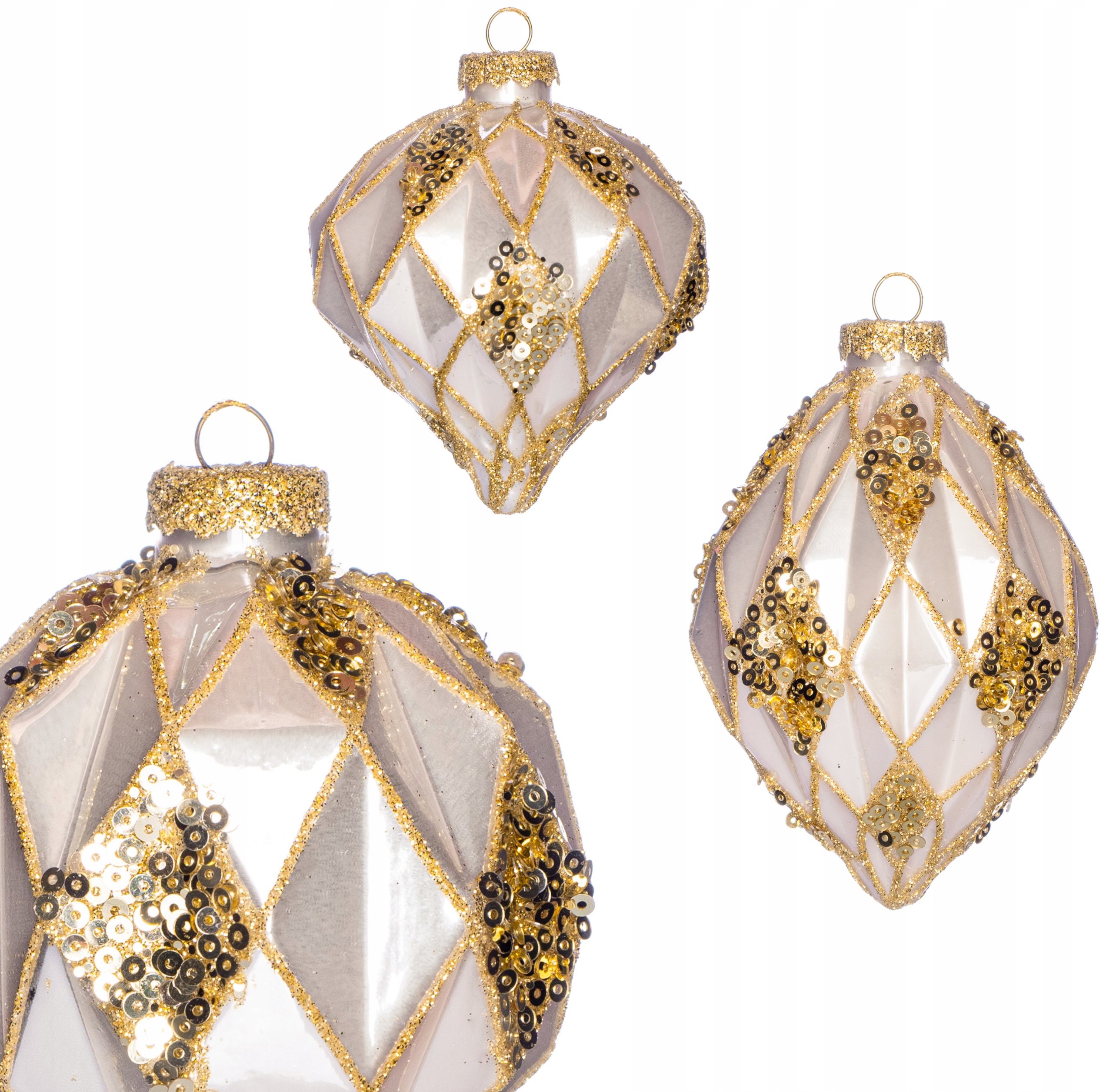 

Bombki Choinkowe szklane Ręcznie Malowane 8cm 6szt