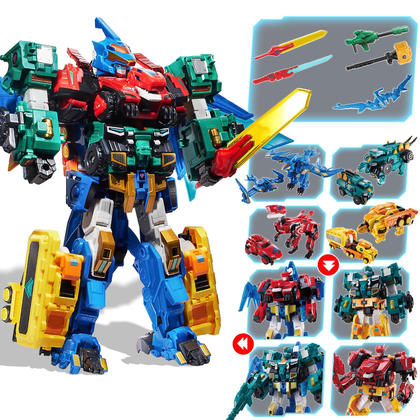 Robot transformujący 4w1 Dinoster Metatron figurka dinozaur pojazd