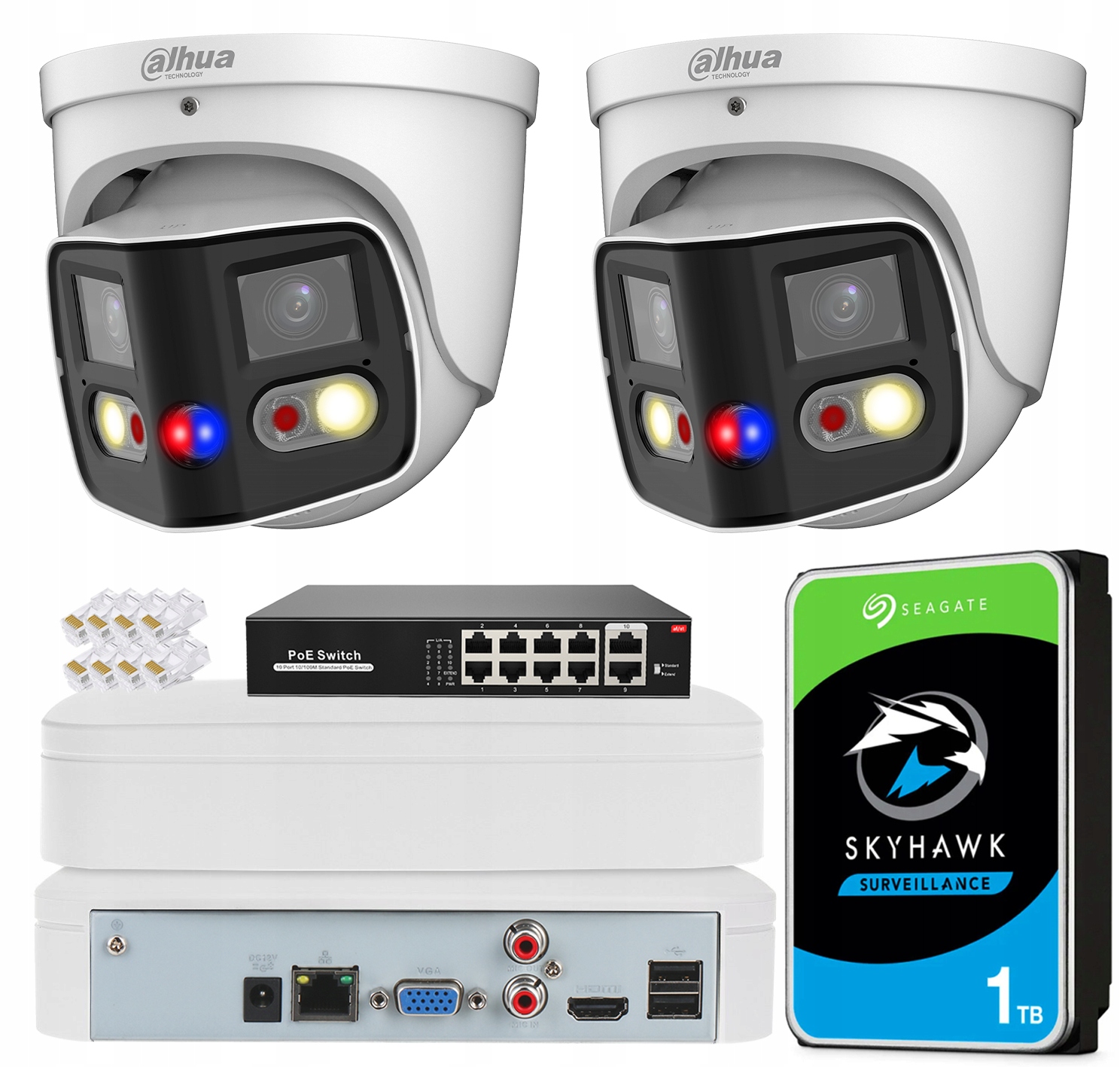 Sada 2x kamera Dahua 8Mpx TiOC Panorama PDW3849-A180-E2-AS-PV