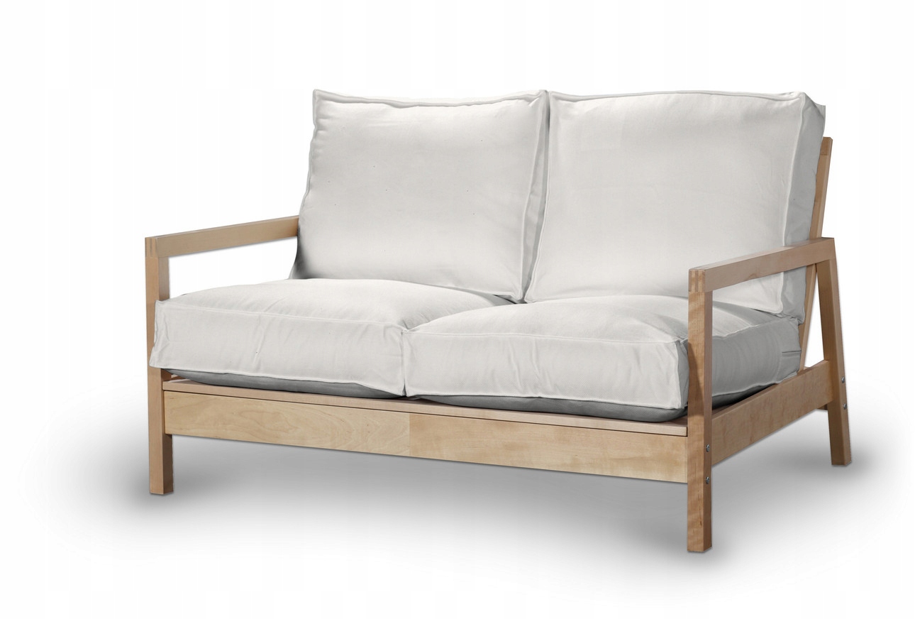 Dekoria potah na rozkládací 2-místnou pohovku Lillberg Ikea, bílý