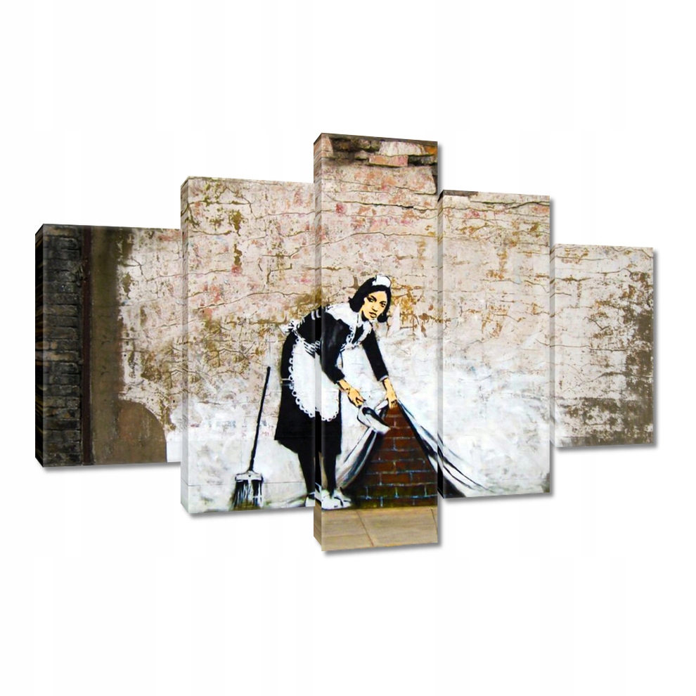 

Obrazy 150x105 Banksy Pokojówka Grafiti