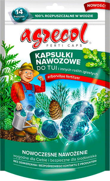 

Agrecol Kapsułk Nawóz Tuje Rośliny Iglaste 14SZT