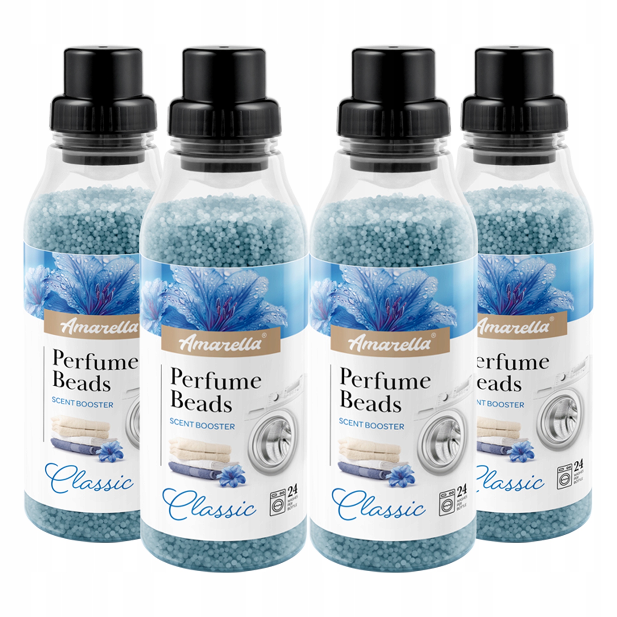 Levně Sada vonných perliček na praní Amarella Classic 4x370 g granule