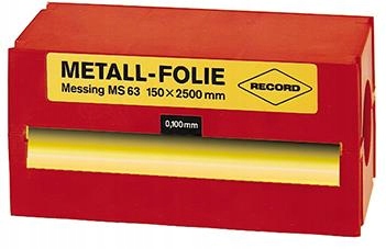 

Folia metalowa,z mosiądzu 150x2500x0,200mm Record