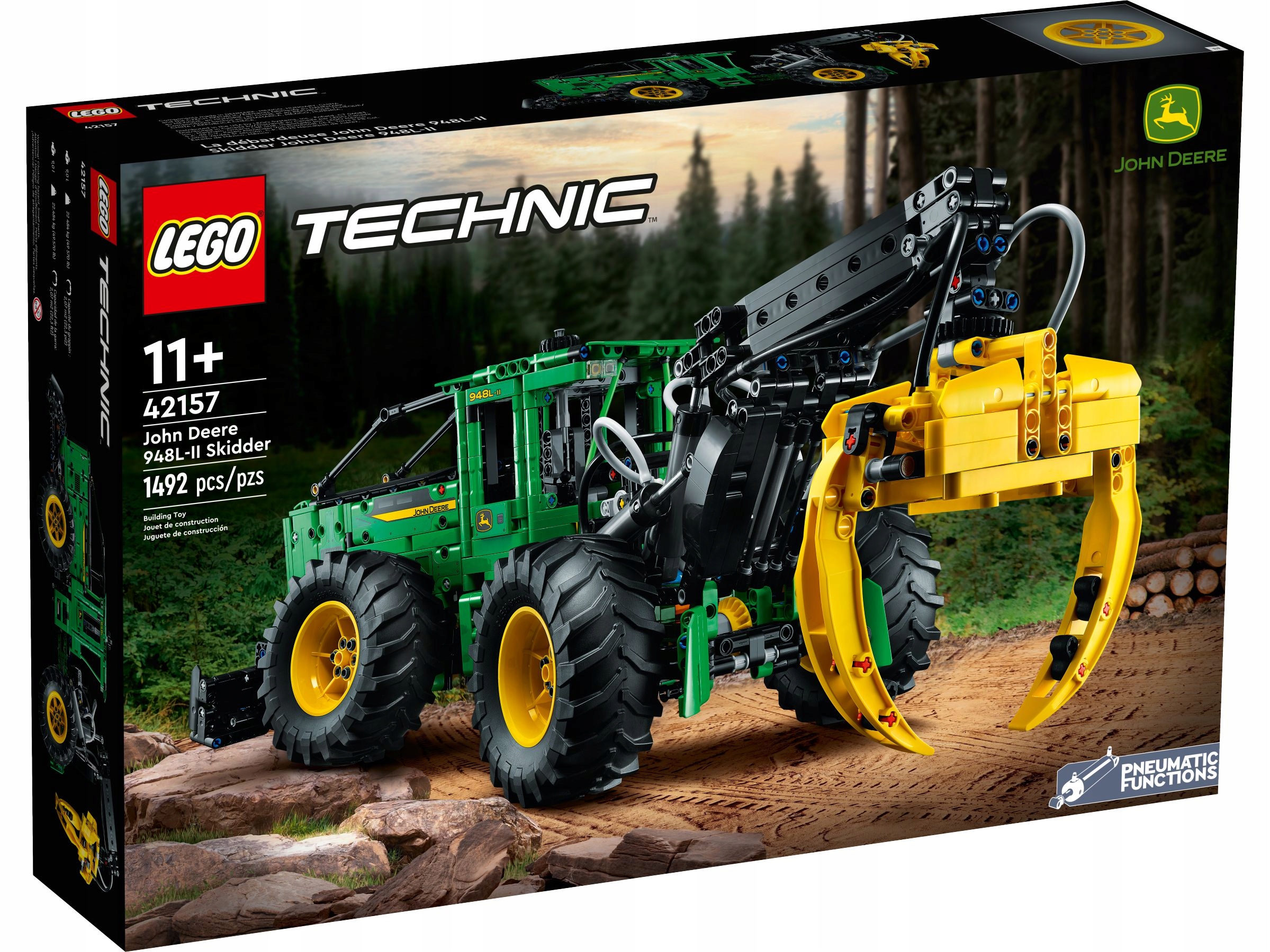 

Lego Technic 42157 Ciągnik Zrywkowy John Deere 948