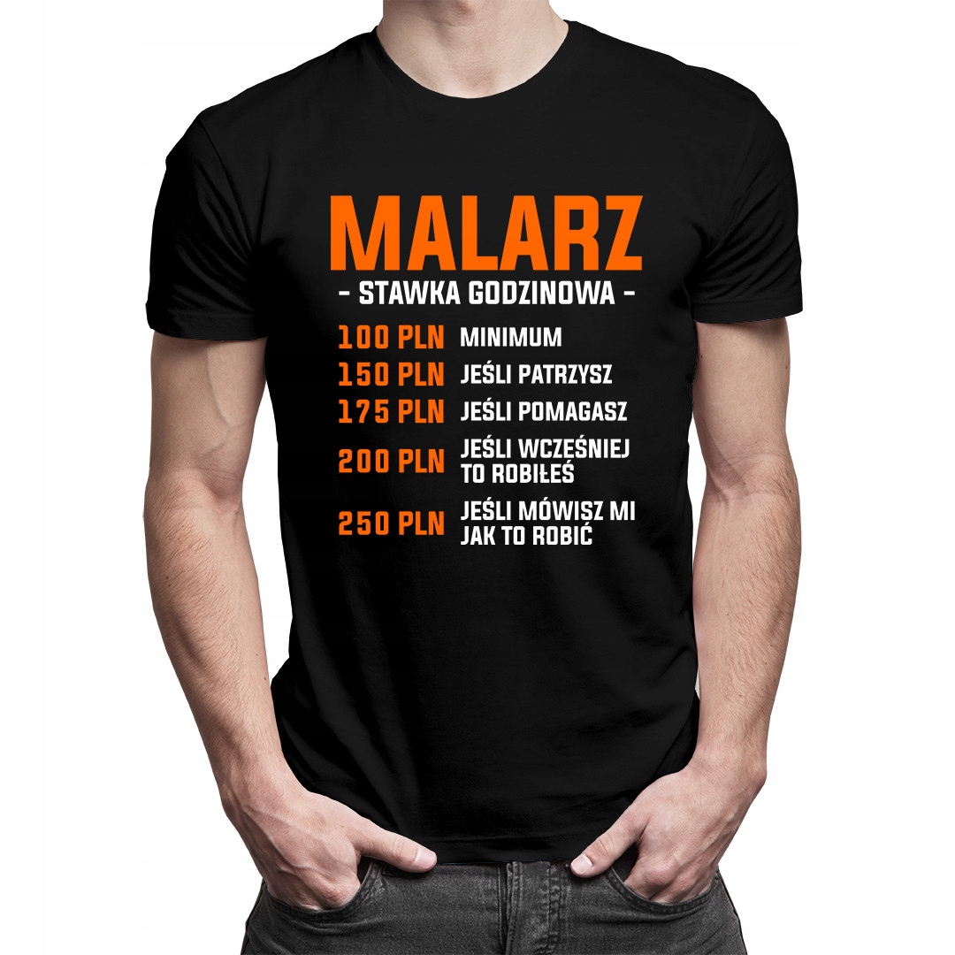 

Malarz - stawka godzinowa - koszulka dla malarza