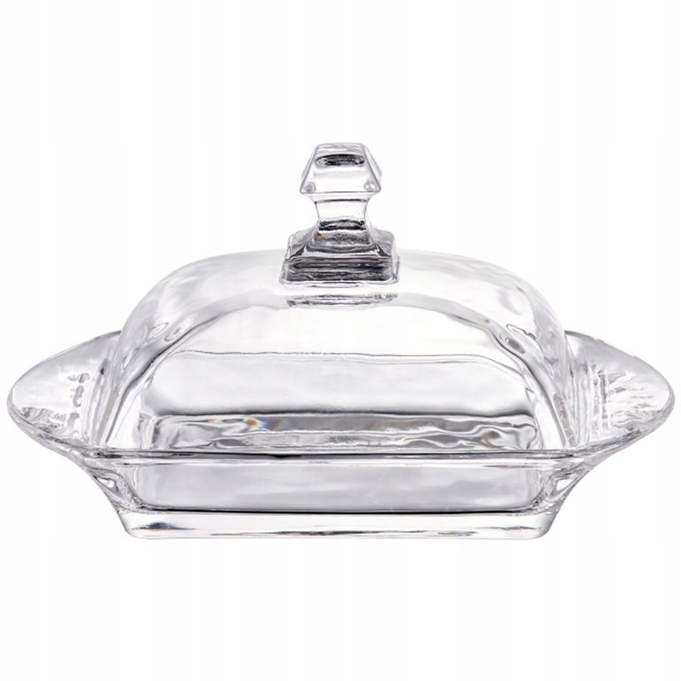 maselnica szklana AURORA z pokrywką 17x10,5cm DOMOTTI 60536