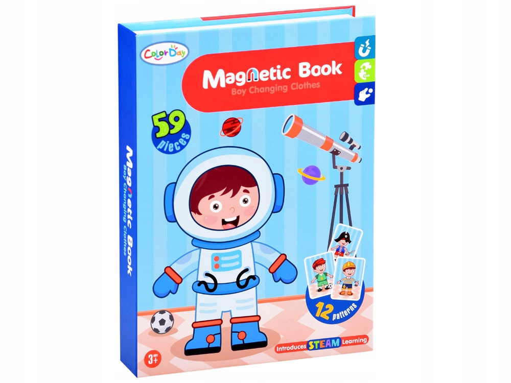 KSIĄŻECZKA MAGNETYCZNA UKŁADANKA ZAWODY + UBRANKA Certyfikaty, opinie, atesty CE