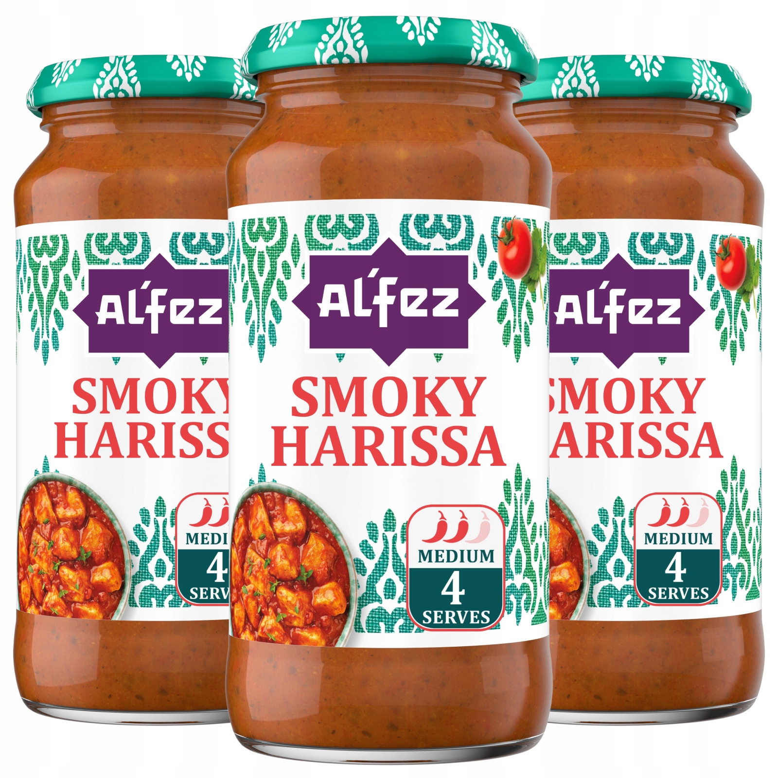 

Al'fez Sos smokey harissa średnioostry z chili x3