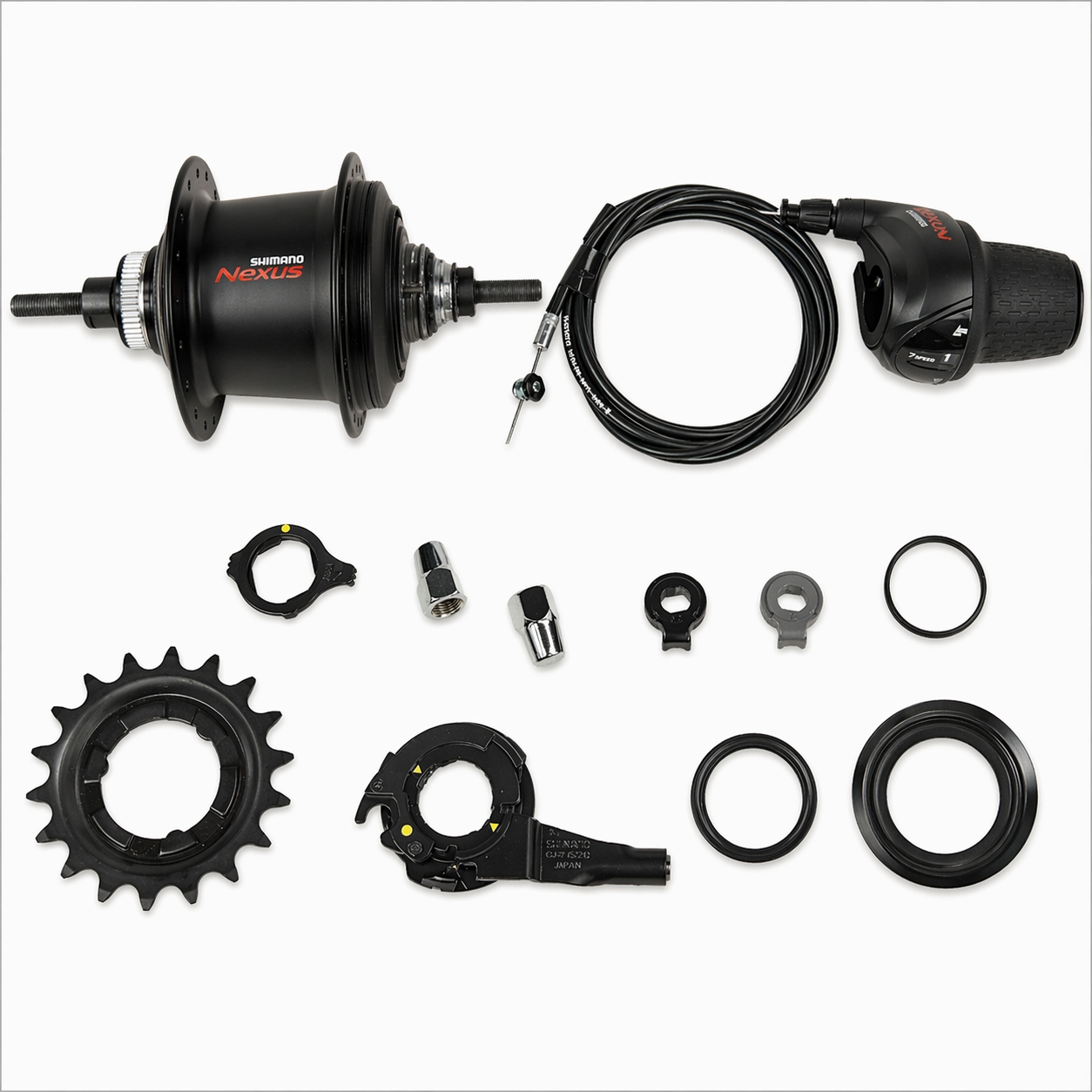 Piasta Shimano Nexus 7 SG-C3001-7D Czarna Cały Zestaw Center Lock
