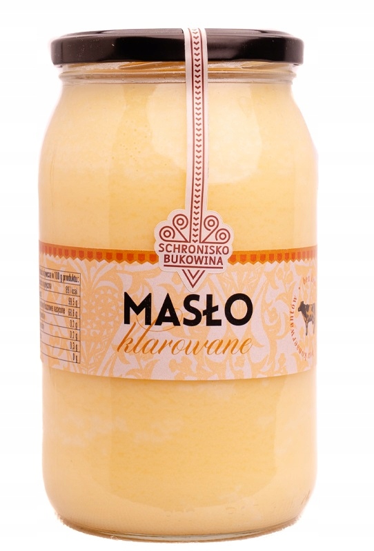 Levně Přepuštěné máslo 900 ml Schronisko Bukowina 100% přírodní tradiční metodou