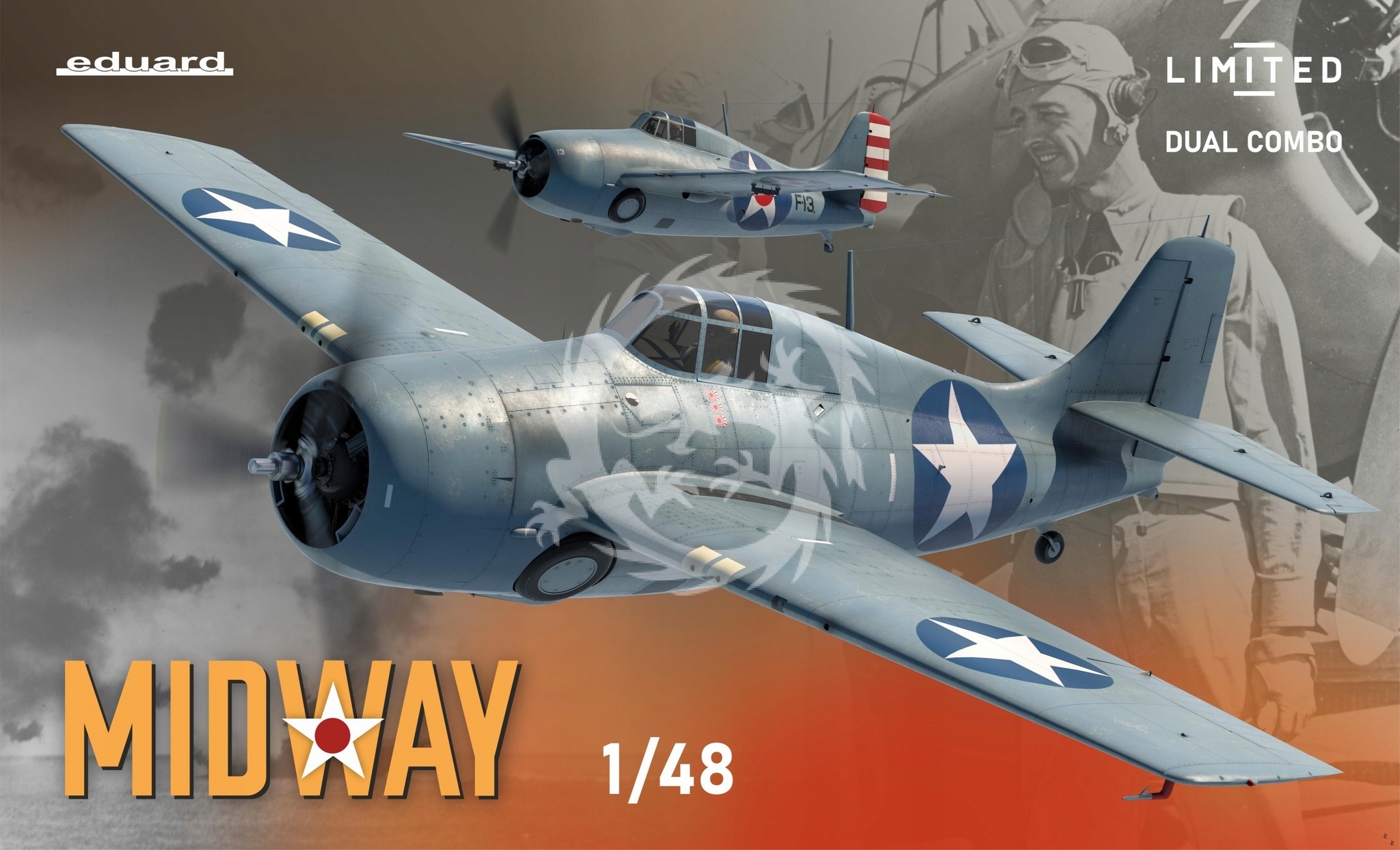 Midway Dual Combo F4F-3 a F4F-4 Eduard 11166 v měřítku 1/48