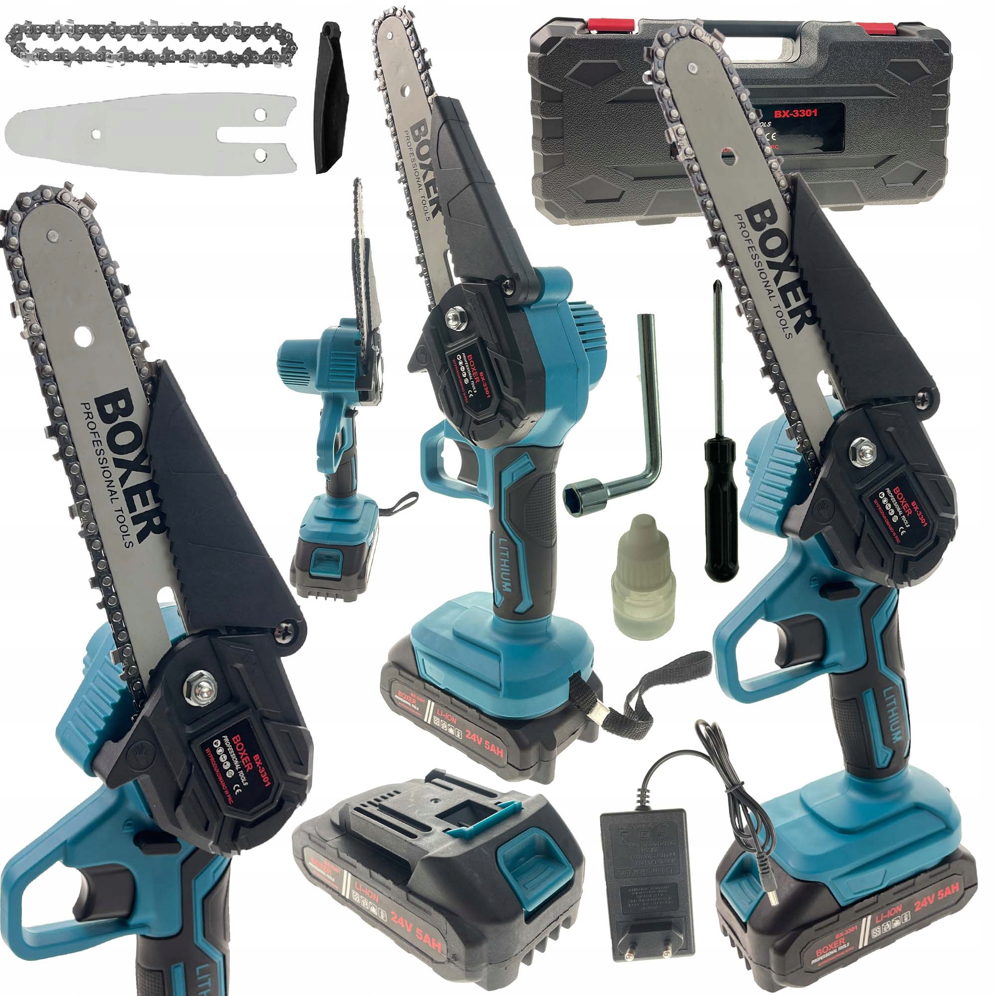 

Piła Łańcuchowa Akumulatorowa Pilarka 2xAKKU 24V