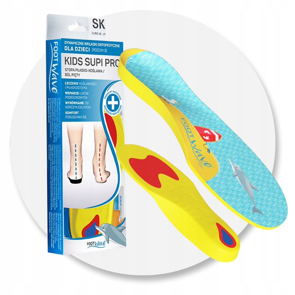 Wkładki ortopedyczne FootWave Kids Pro Supinujące EAN (GTIN) 5907222991800