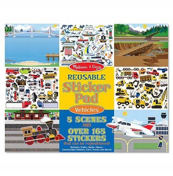 

Melissa & Doug Naklejki wielorazowe Pojazdy