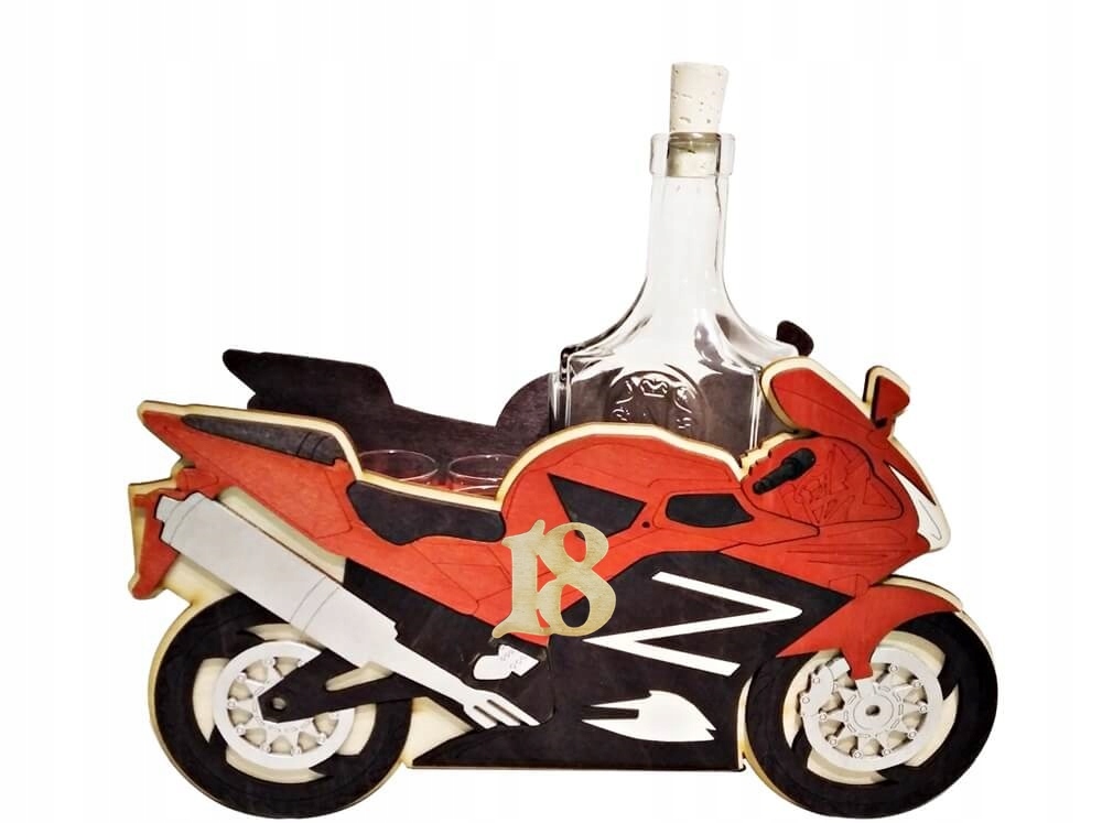

Kieliszki Stojak Motor 18 Urodziny