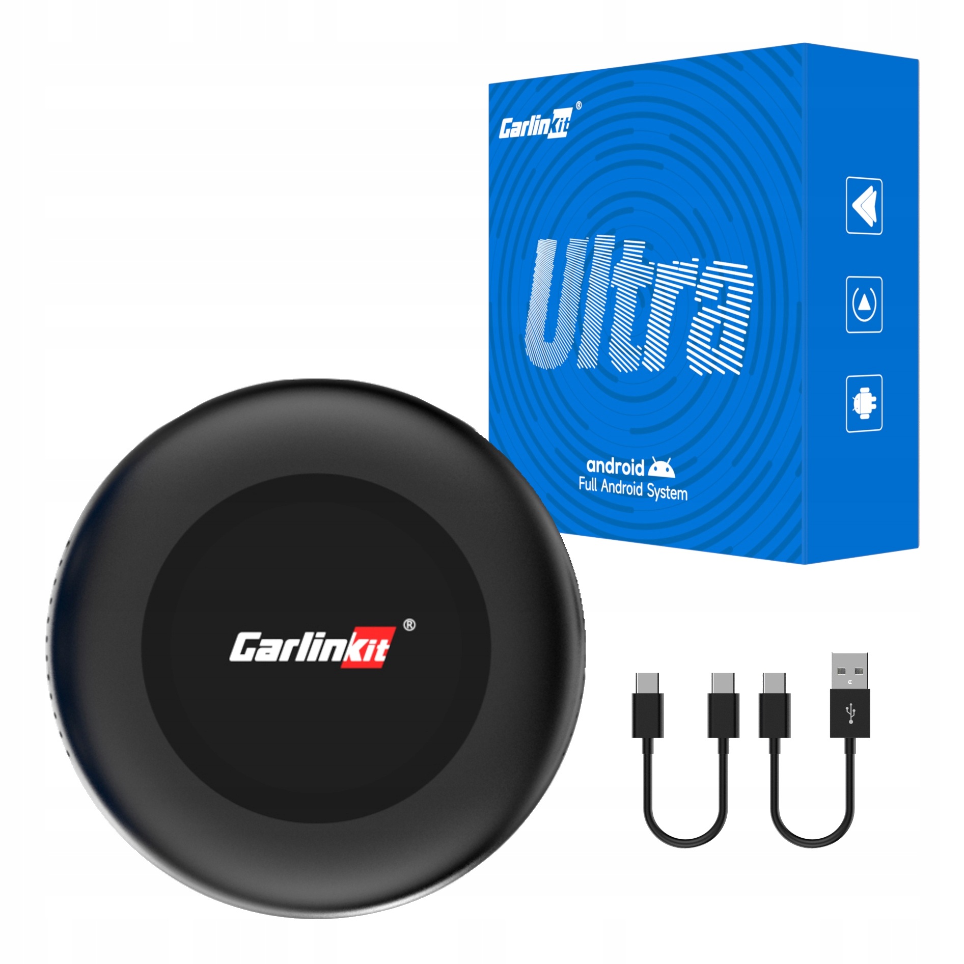 Carlinkit Tbox Ultra 3 Bezdrôtový adaptér CarPlay Android Auto LCD displej