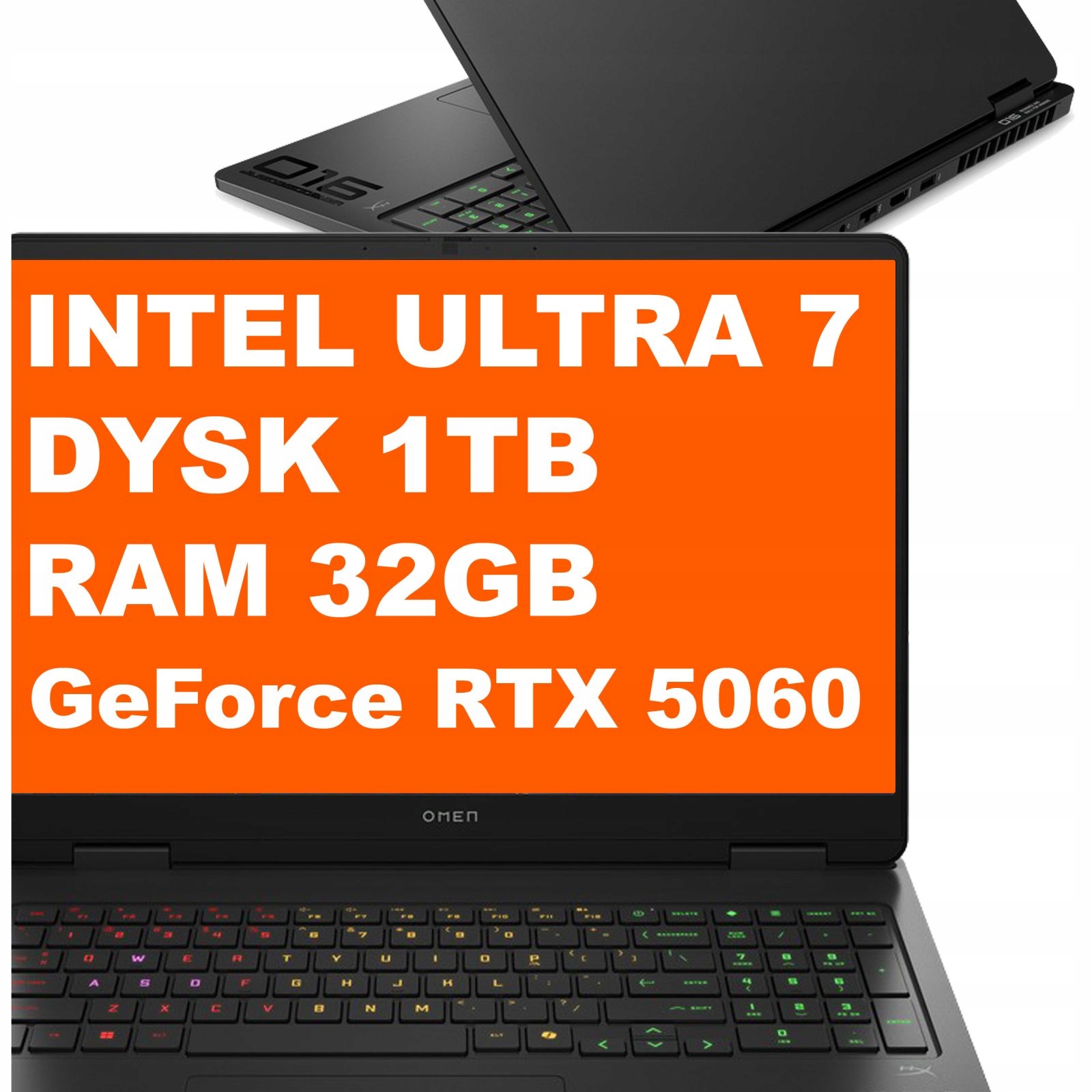 Notebook Omen 16-am Hp Ultra 7 32GB 1TB Rtx 5060 2k Win 11 Černý