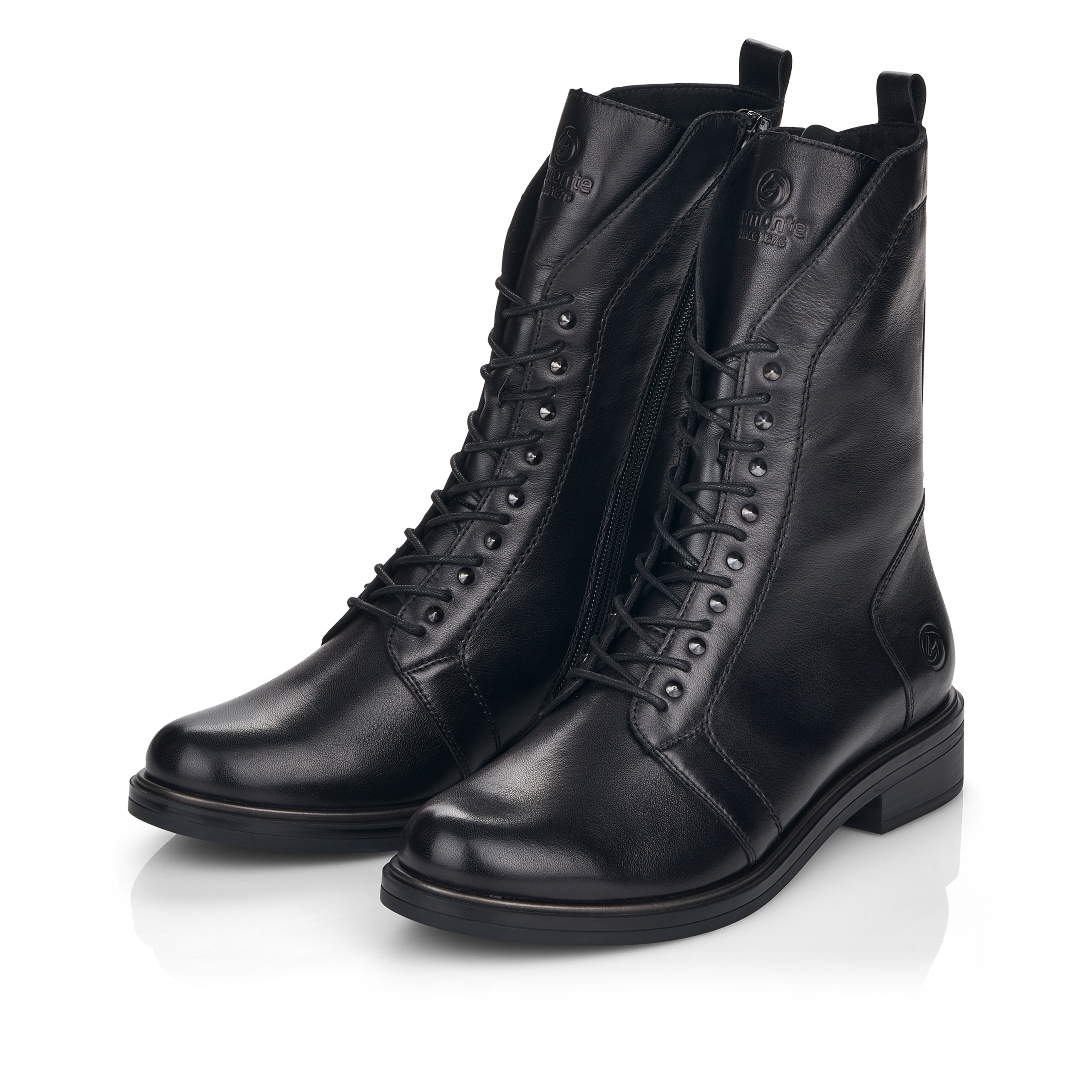 RIEKER - REMONTE damskie buty, botki czarne D8380 Rozmiar 39