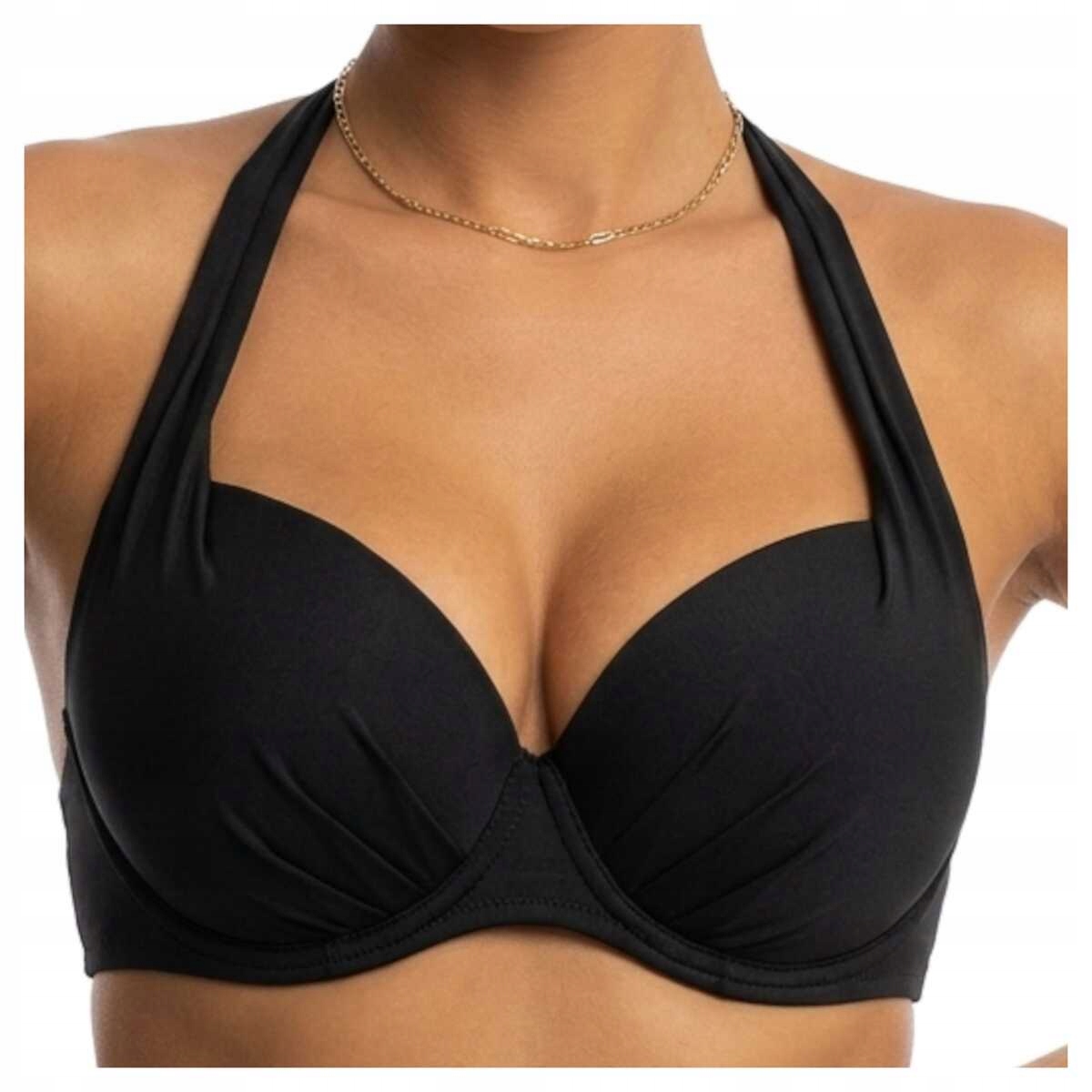 Kris line Plavková podprsenka push up Beach brassiere černá 70D