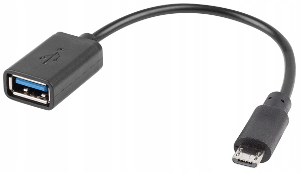 Adapter Przejściówka USB-B(M) 2.0 - USB-A(F) 15CM