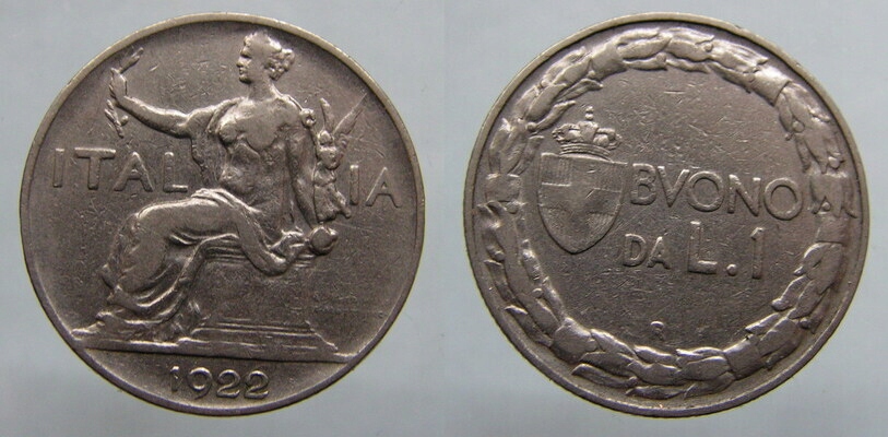 3679. WŁOCHY, 1 LIR, 1922
