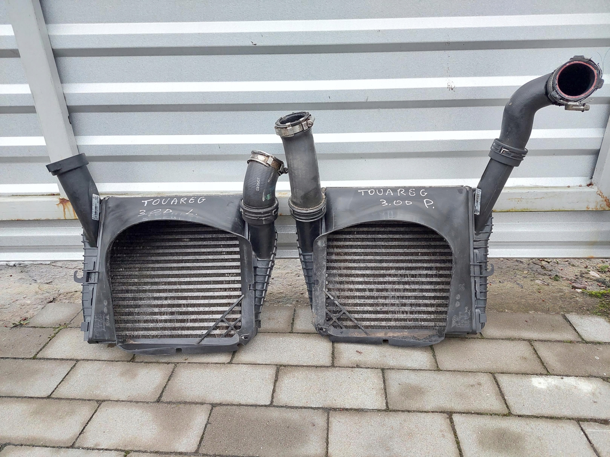 intercooler left right VW TOUAREG 7L LIFT 3.0 TDI