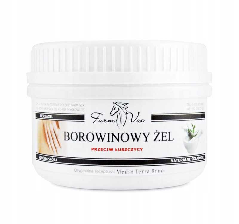 BOROWINOWY ŻEL 350g Łuszczyca Skóra FARMVIX