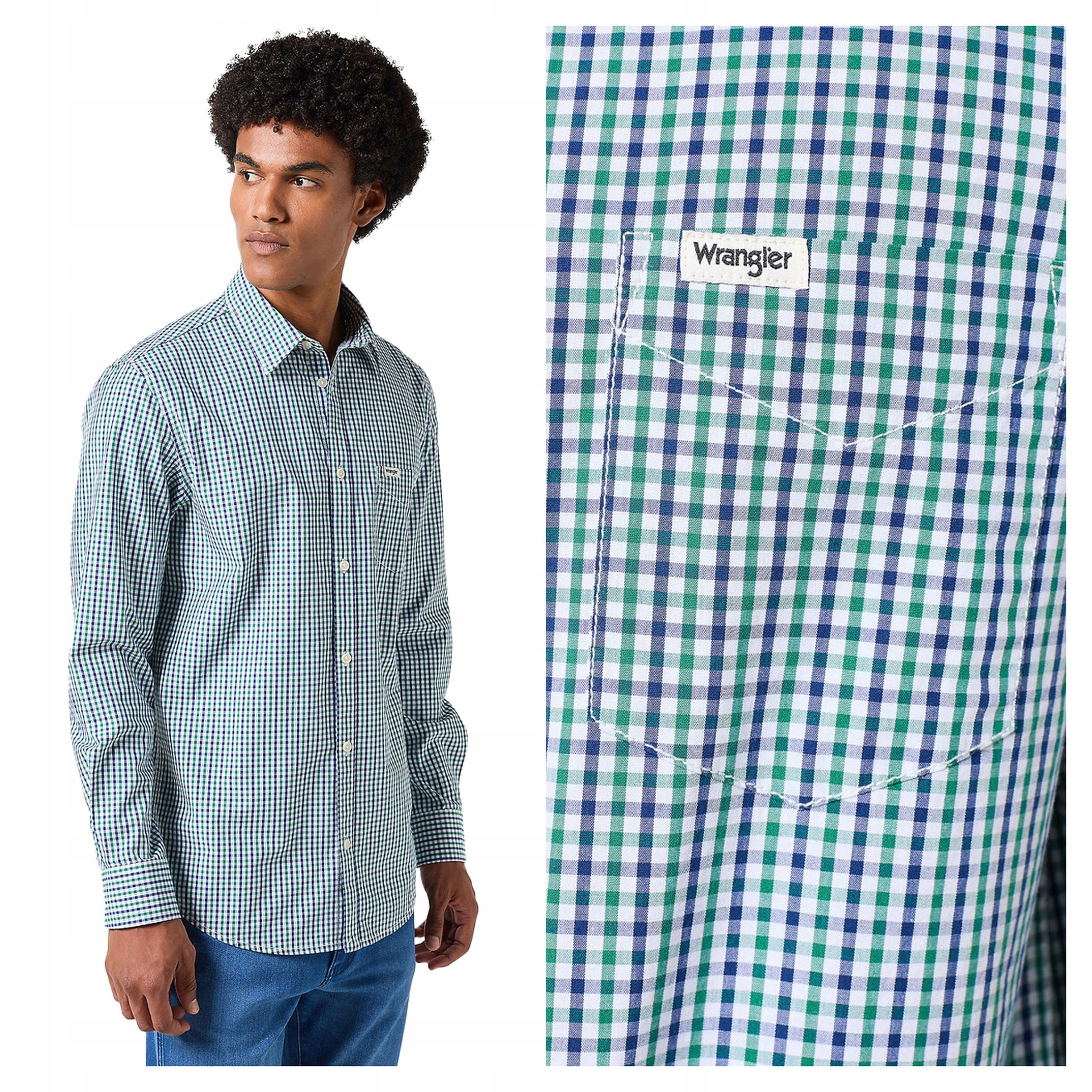 Pánská košile Wrangler Ls 1 Pkt Shirt M